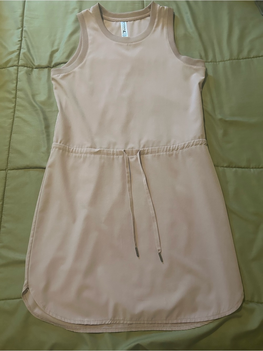 Kyodan Sleeveless Drawstring Dress in Light Pink